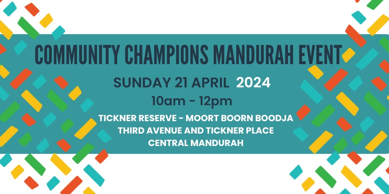 Banner image for Community Champions - Central Mandurah Event