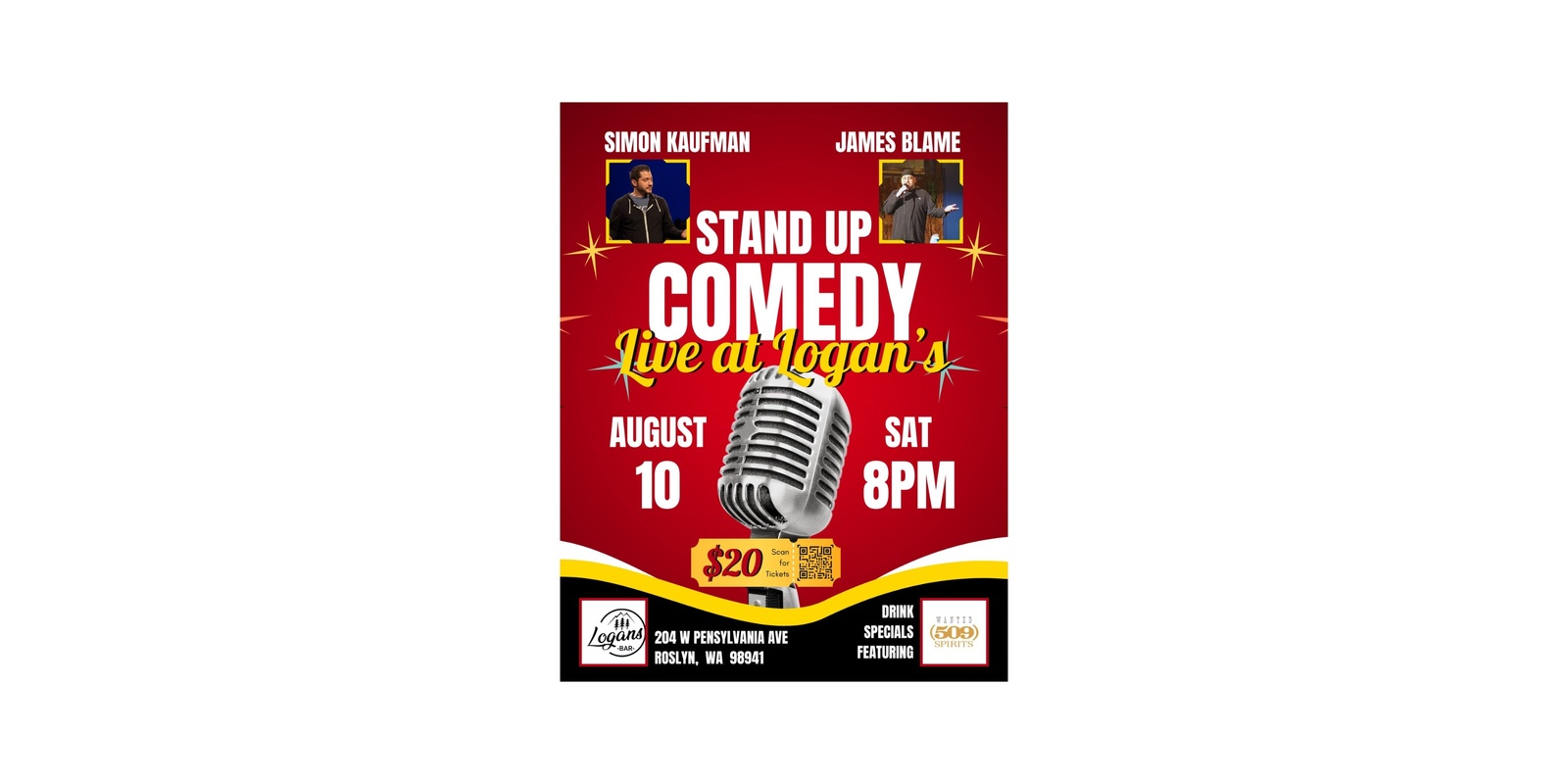Banner image for Comedy at Logan's