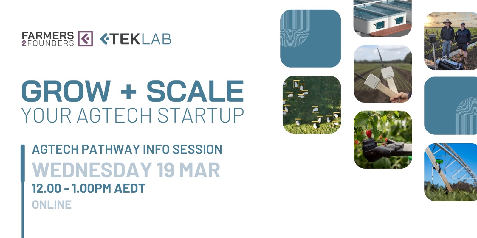 Banner image for Grow + Scale Your Agtech Startup (Mar)