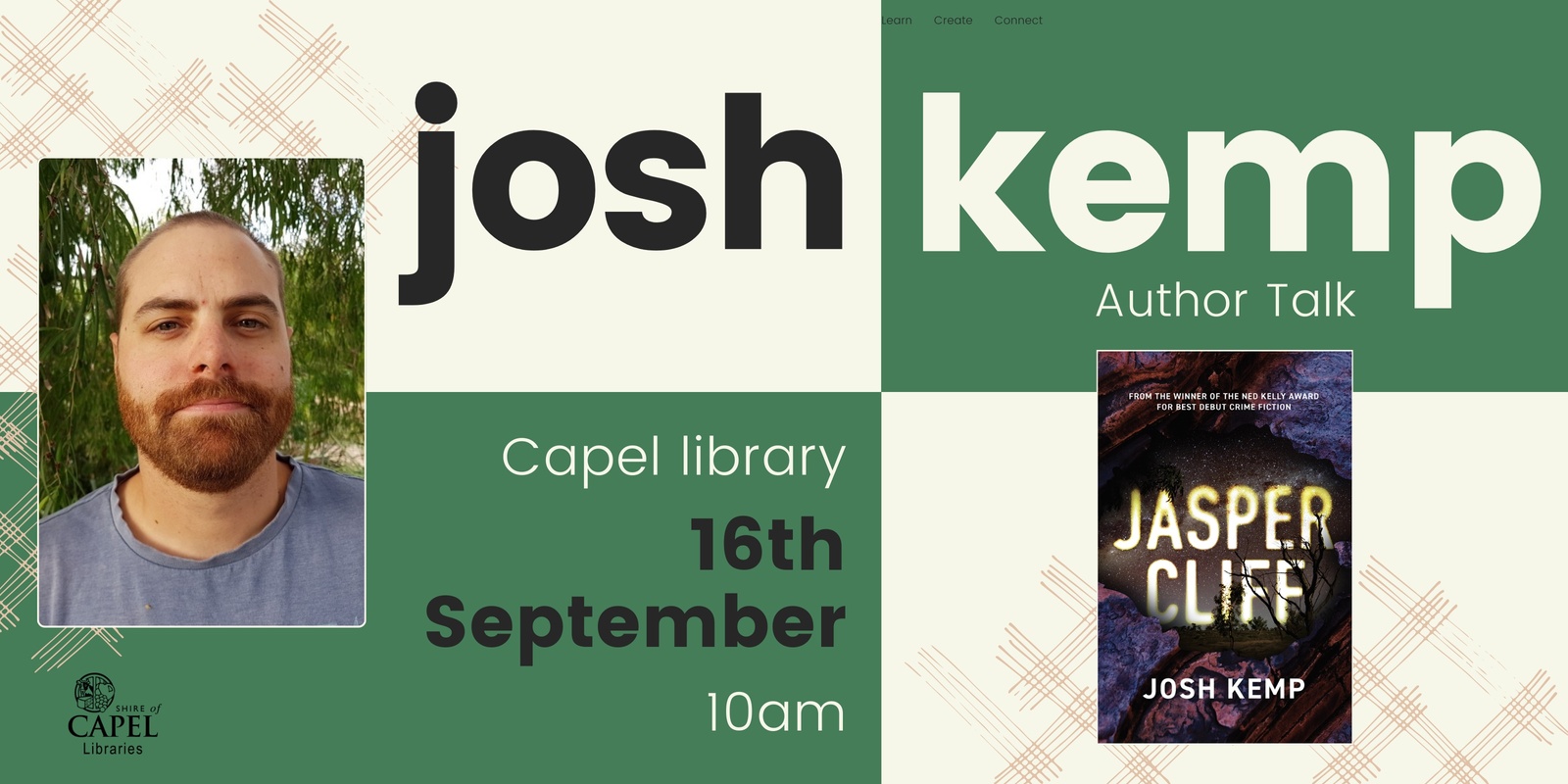 Banner image for Josh Kemp - Author Talk
