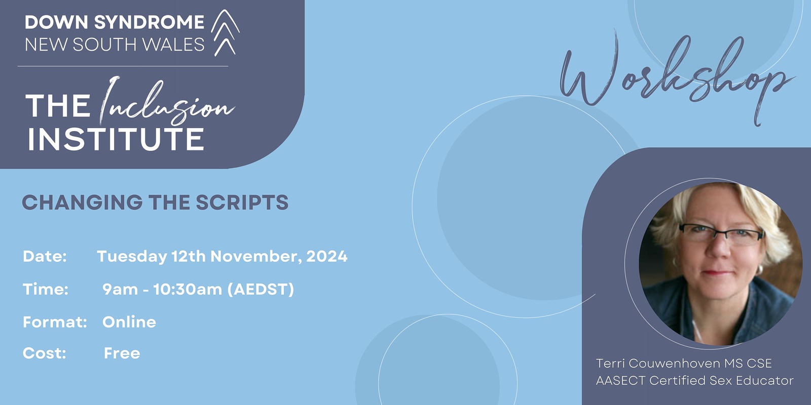 Banner image for Inclusion Institute - Changing the Scripts