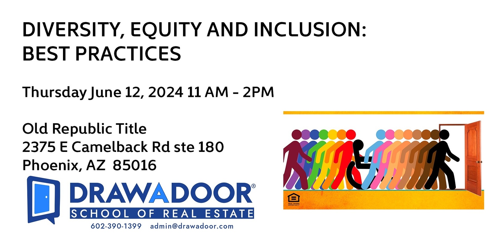 Banner image for DIVERSITY, EQUITY AND INCLUSION - BEST PRACTICES - 3 Hour Fair Housing Class