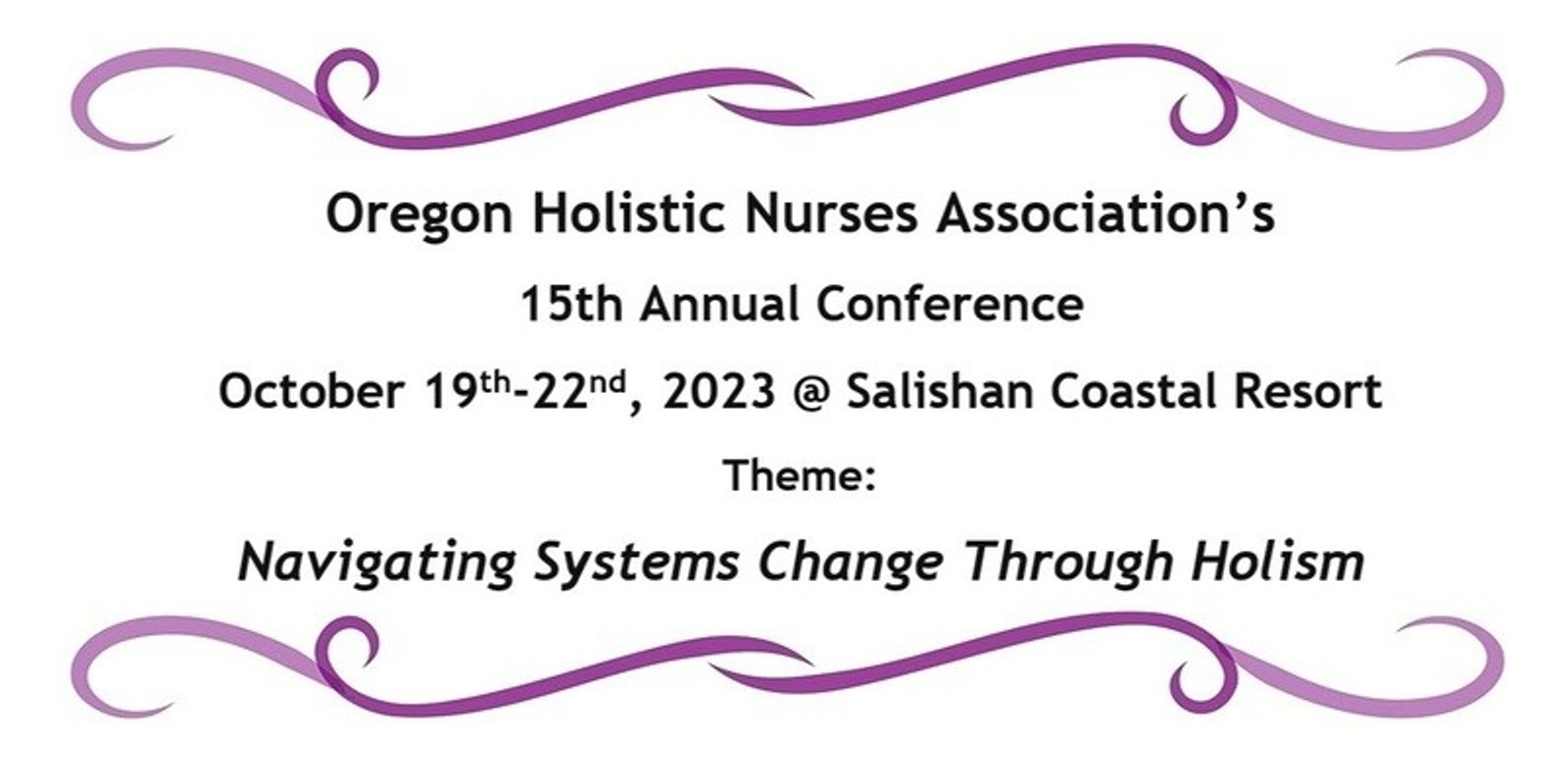 2023 Oregon Holistic Nurses Association Conference Humanitix