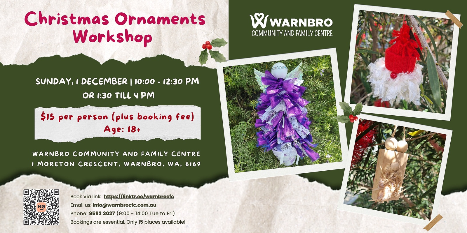 Banner image for Christmas Ornaments Workshop