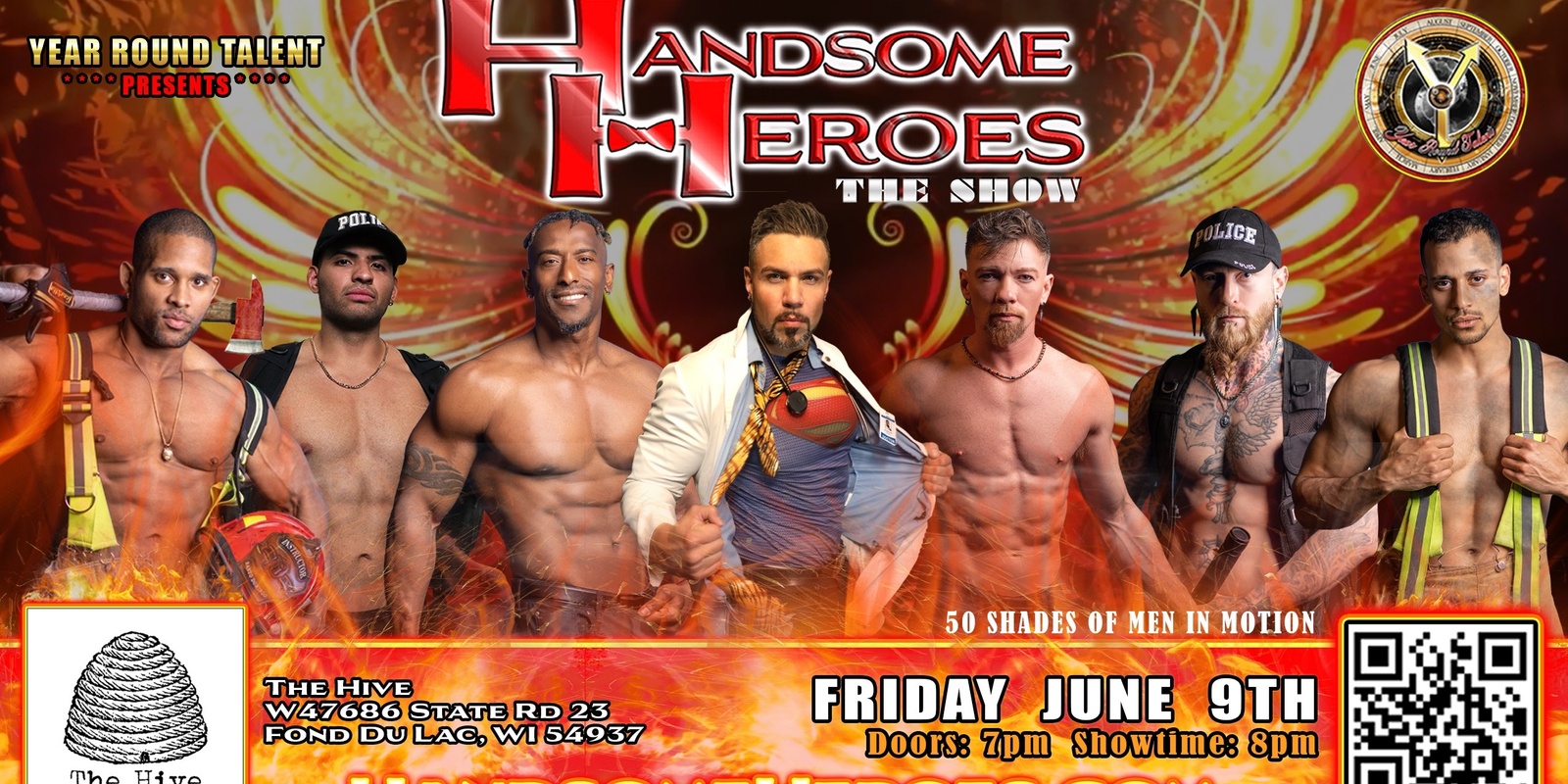 Banner image for Fond Du Lac, WI - Handsome Heroes The Show: The Best Ladies Night' Out of All Time!
