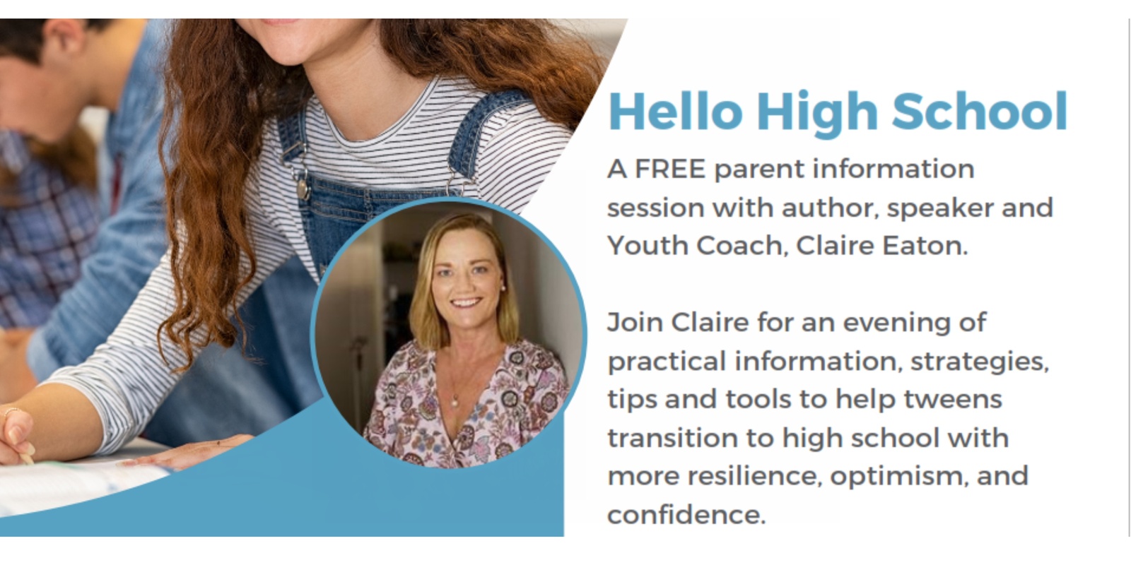 Banner image for Claire Eaton - Hello High School