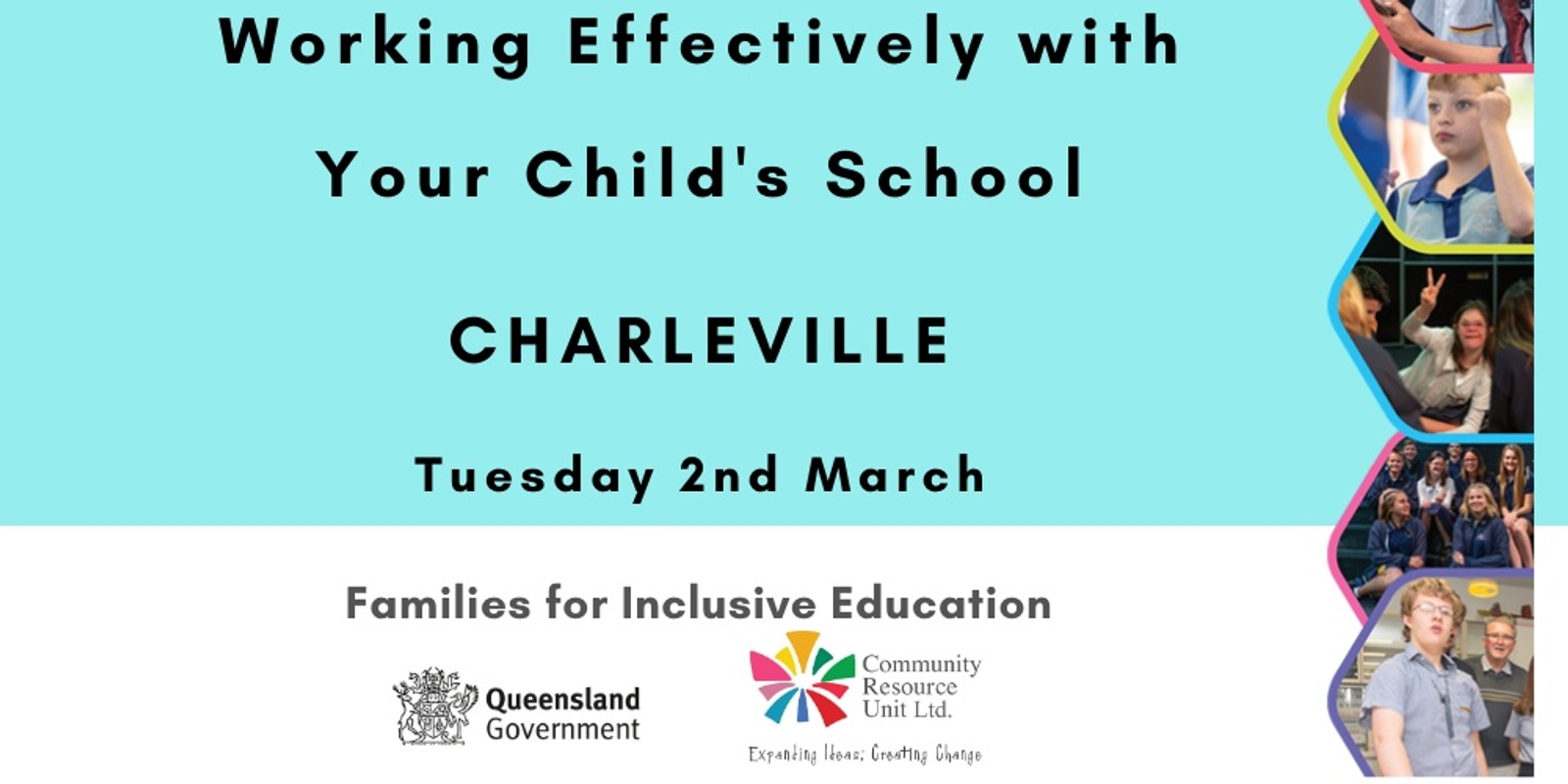 Banner image for Inclusive Education: Working Effectively with Your Child's School - CHARLEVILLE