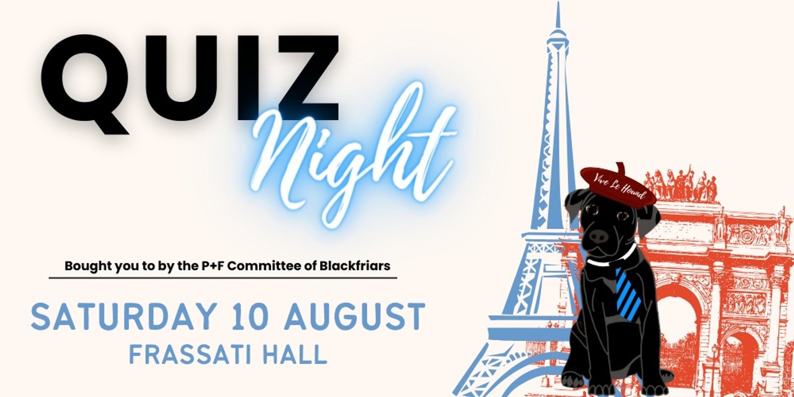 Banner image for P+F Parisian Quiz Night