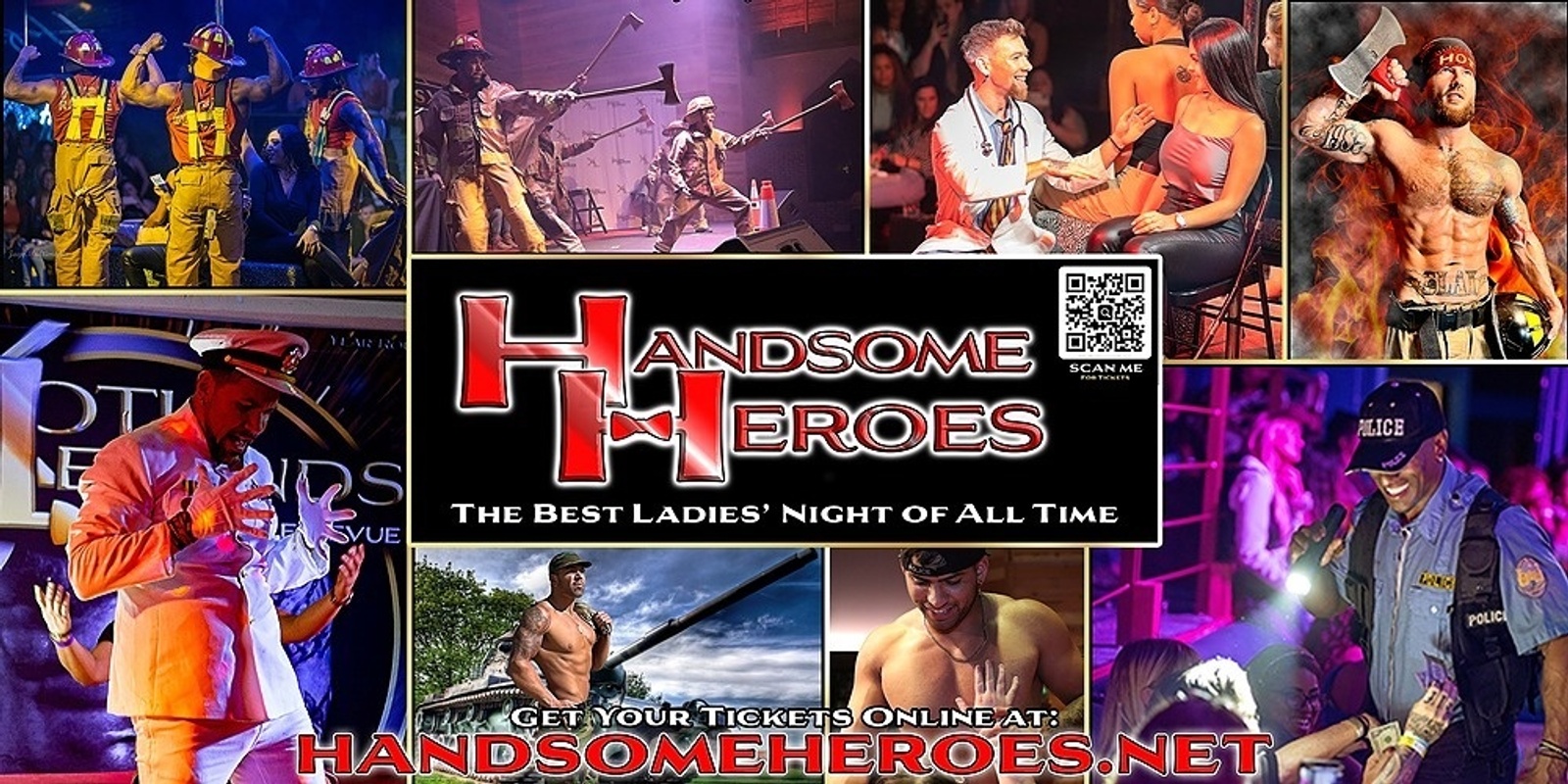 Banner image for Creston, IA - Handsome Heroes XXL Live: The Best Ladies' Night Out of All Time