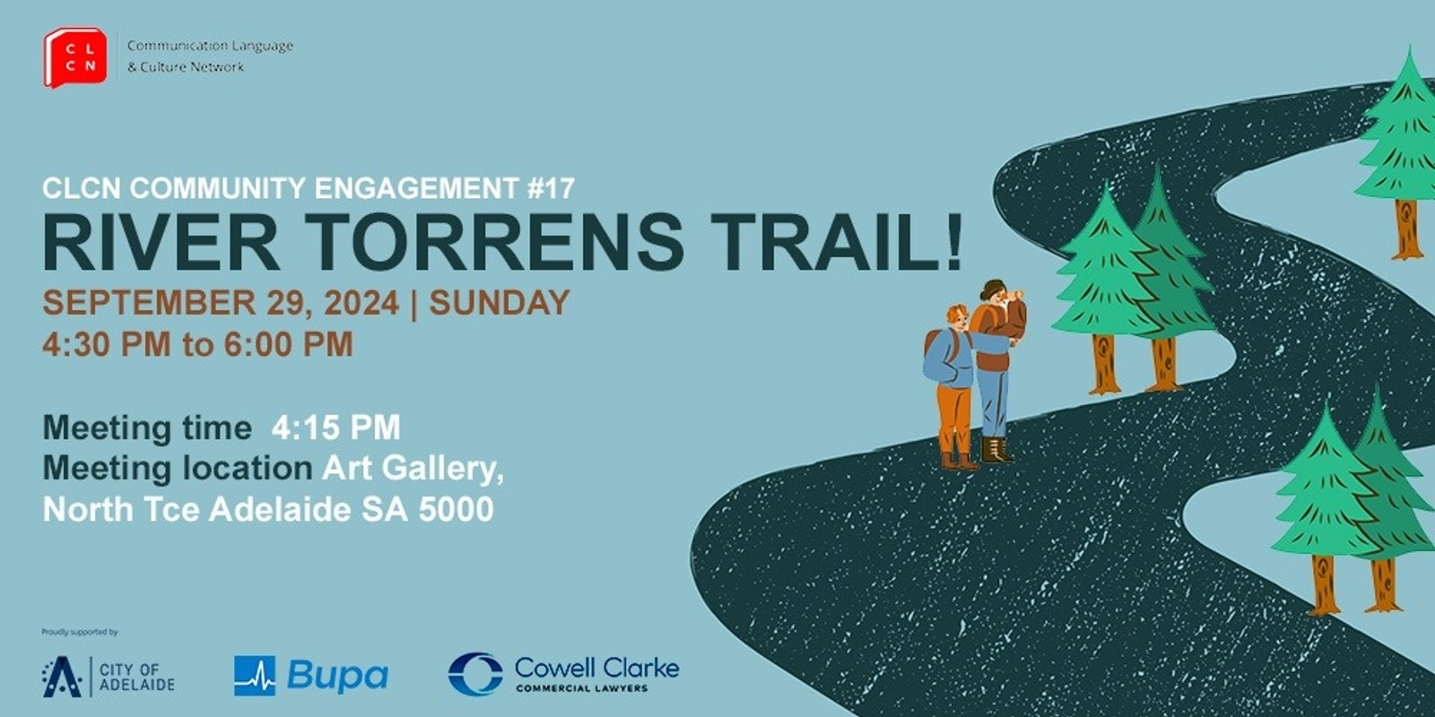 Banner image for CLCN Community Engagement #17 - River Torrens Trail