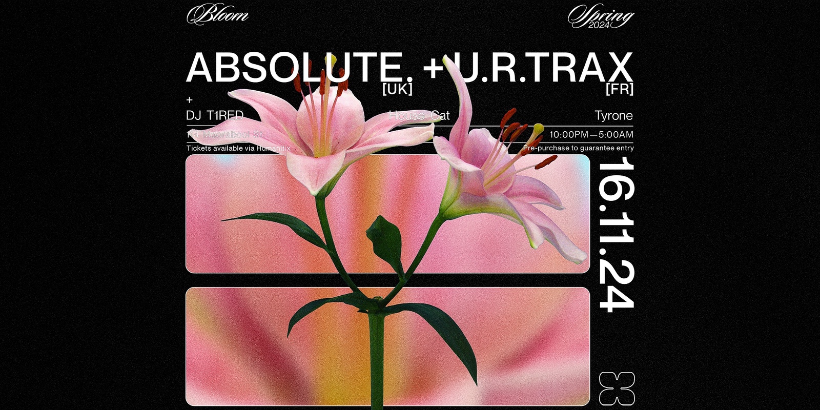 Banner image for Bloom ▬ ABSOLUTE [UK] & u.r.trax [FR]