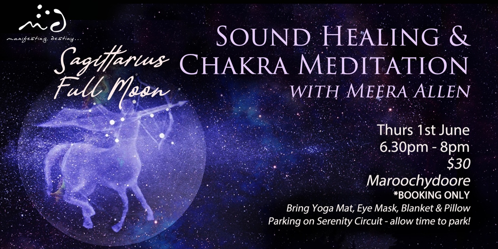 Banner image for Full Moon Sound healing and Meditation