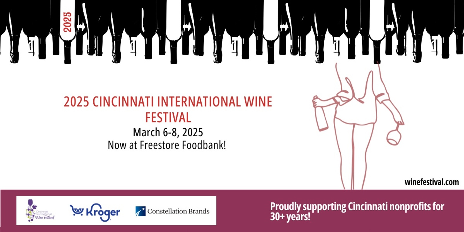 Cincinnati International Wine Festival's banner