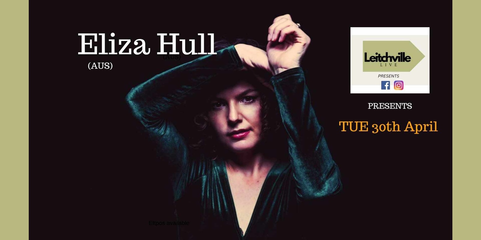Banner image for Leitchville LIVE Presents - Eliza Hull (AUS)