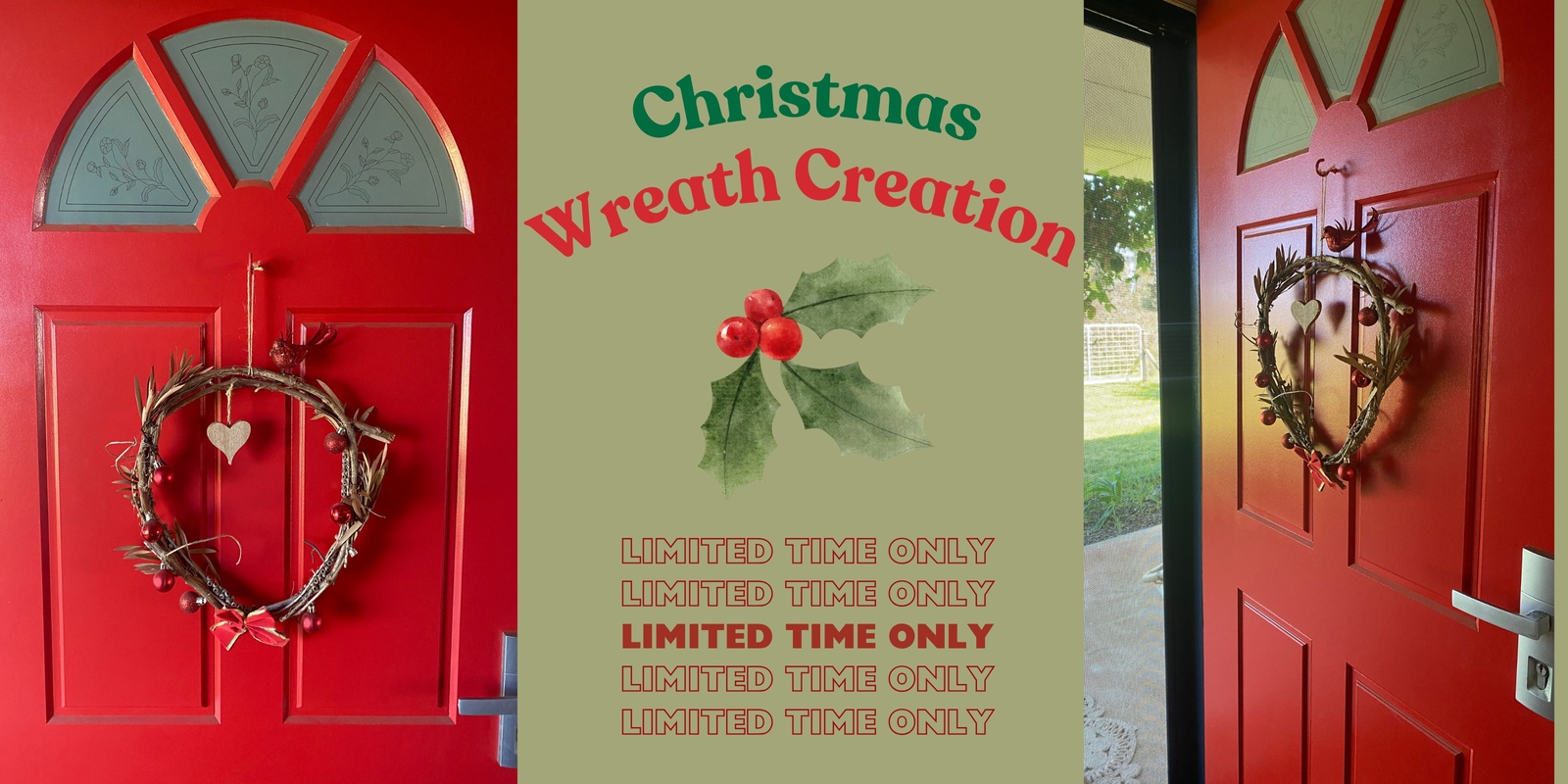 Banner image for Crafting Joy: A Christmas Wreath Creation Workshop (Second Chance)