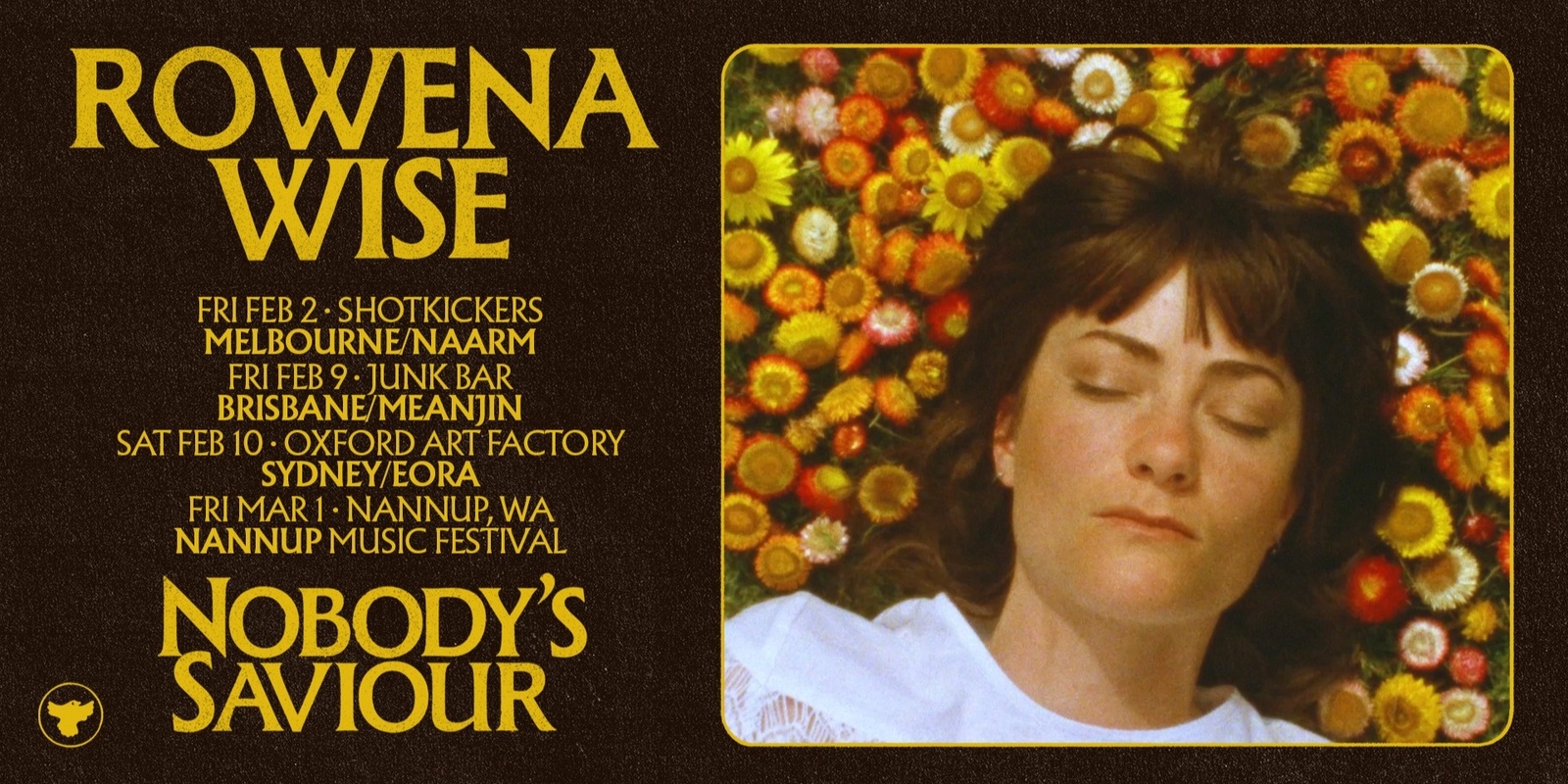 Banner image for Rowena Wise - Nobody's Saviour Single Tour at Junk Bar (BRIS)