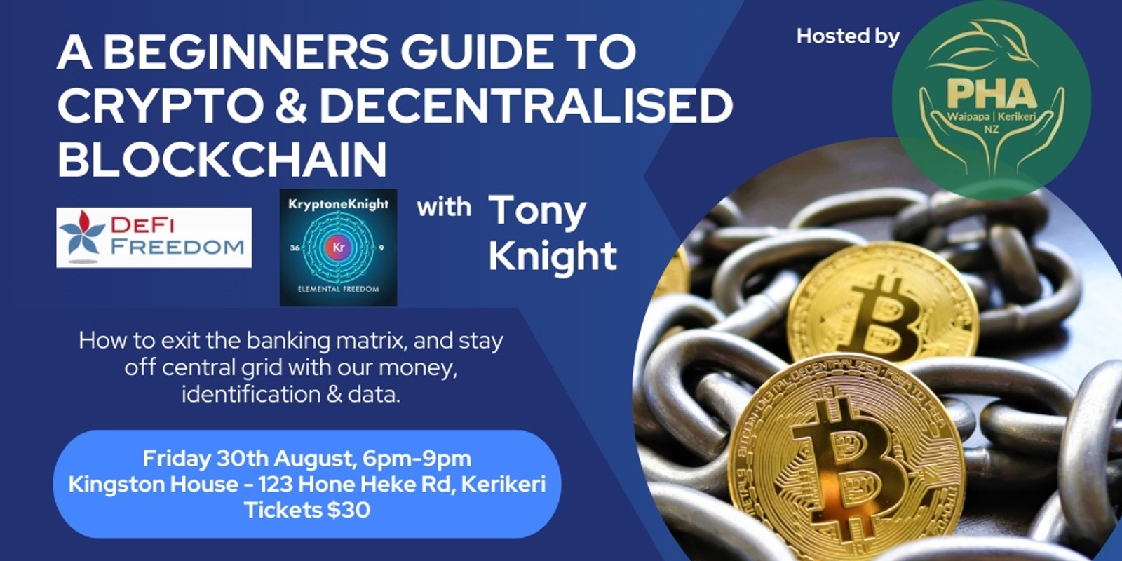 Banner image for A Beginners Guide to Crypto & Decentralised Blockchain