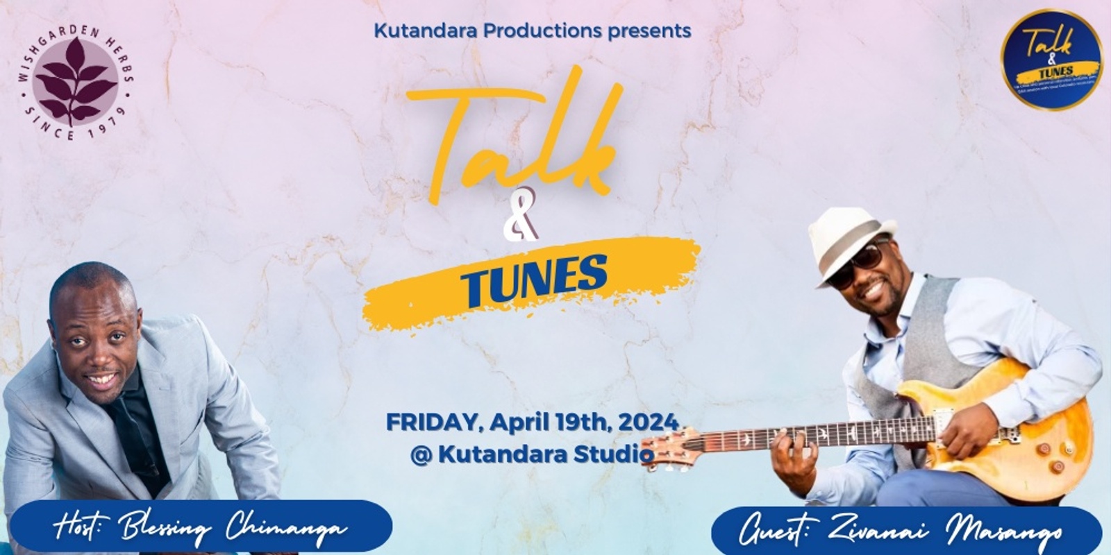 Banner image for April 2024 Talk & Tunes feat. Zivanai Masango