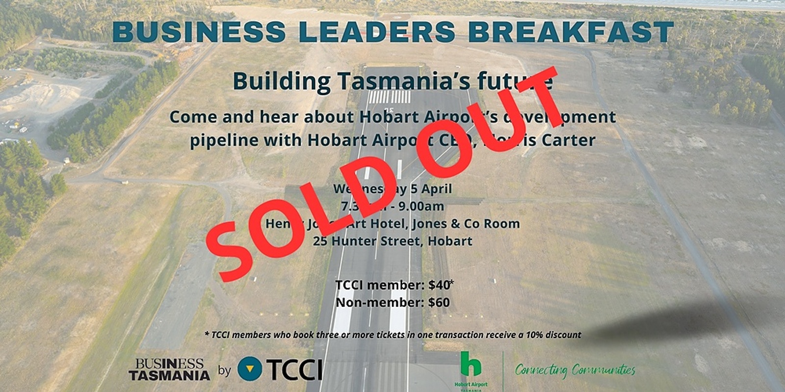 Banner image for Building Tasmania's future - Hobart Airport's development pipeline