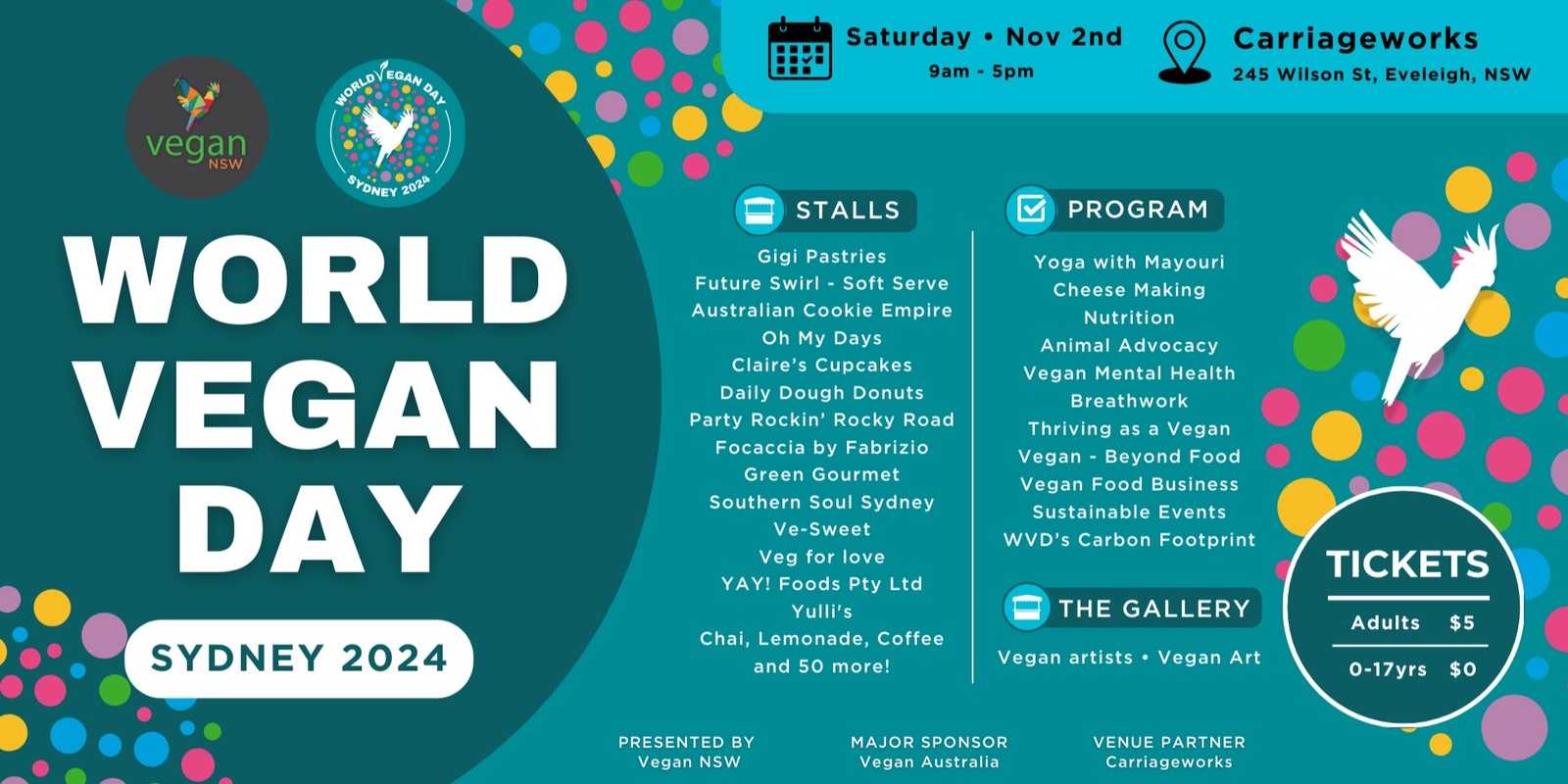 Banner image for WORLD VEGAN DAY Sydney 2024