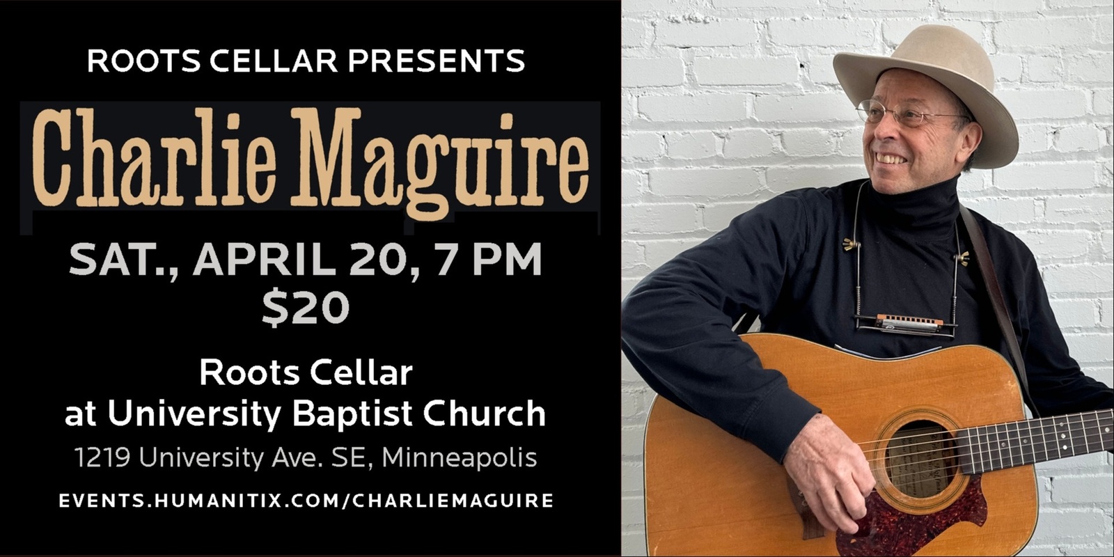 Banner image for Charlie Maguire: Roots Cellar Concert
