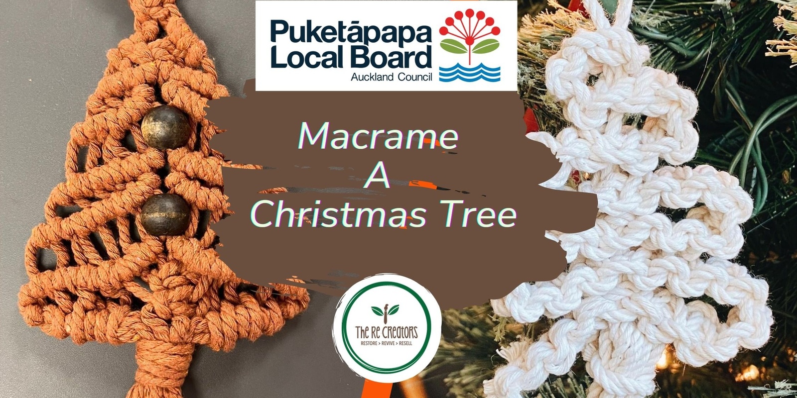 Banner image for Macrame A Christmas Tree, Mt Roskill Library, Wednesday 18th December,10.30am - 12.30pm