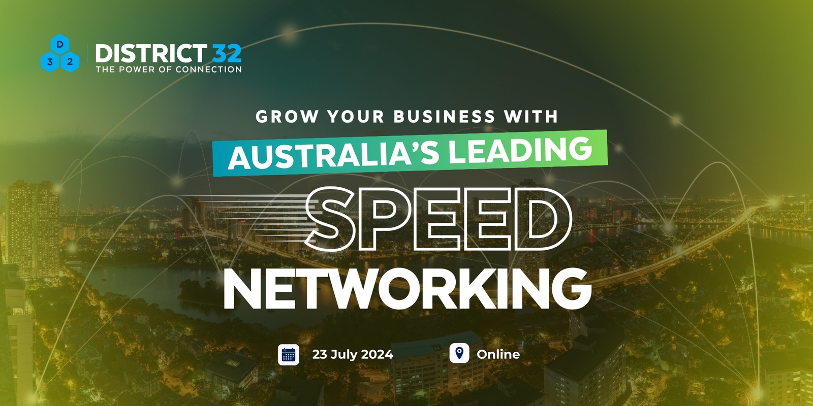 Banner image for Australia’s Leading Speed Networking Event – Online – Tue 23 July