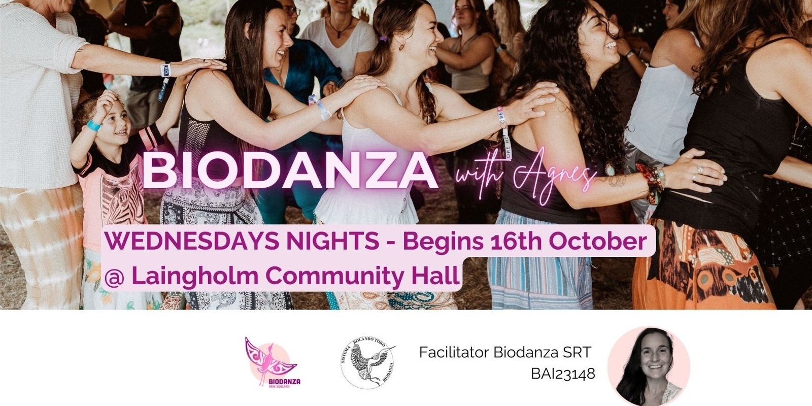 Banner image for Biodanza Wednesdays with Agnes @Laigholm Village Hall.