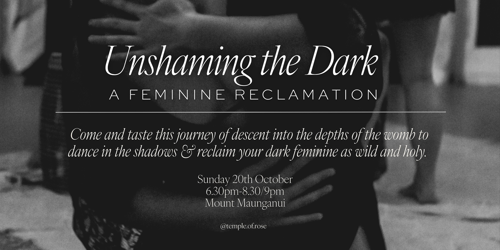 Banner image for Unshaming the Dark | A Feminine Reclamation -  A TASTER EVENING 