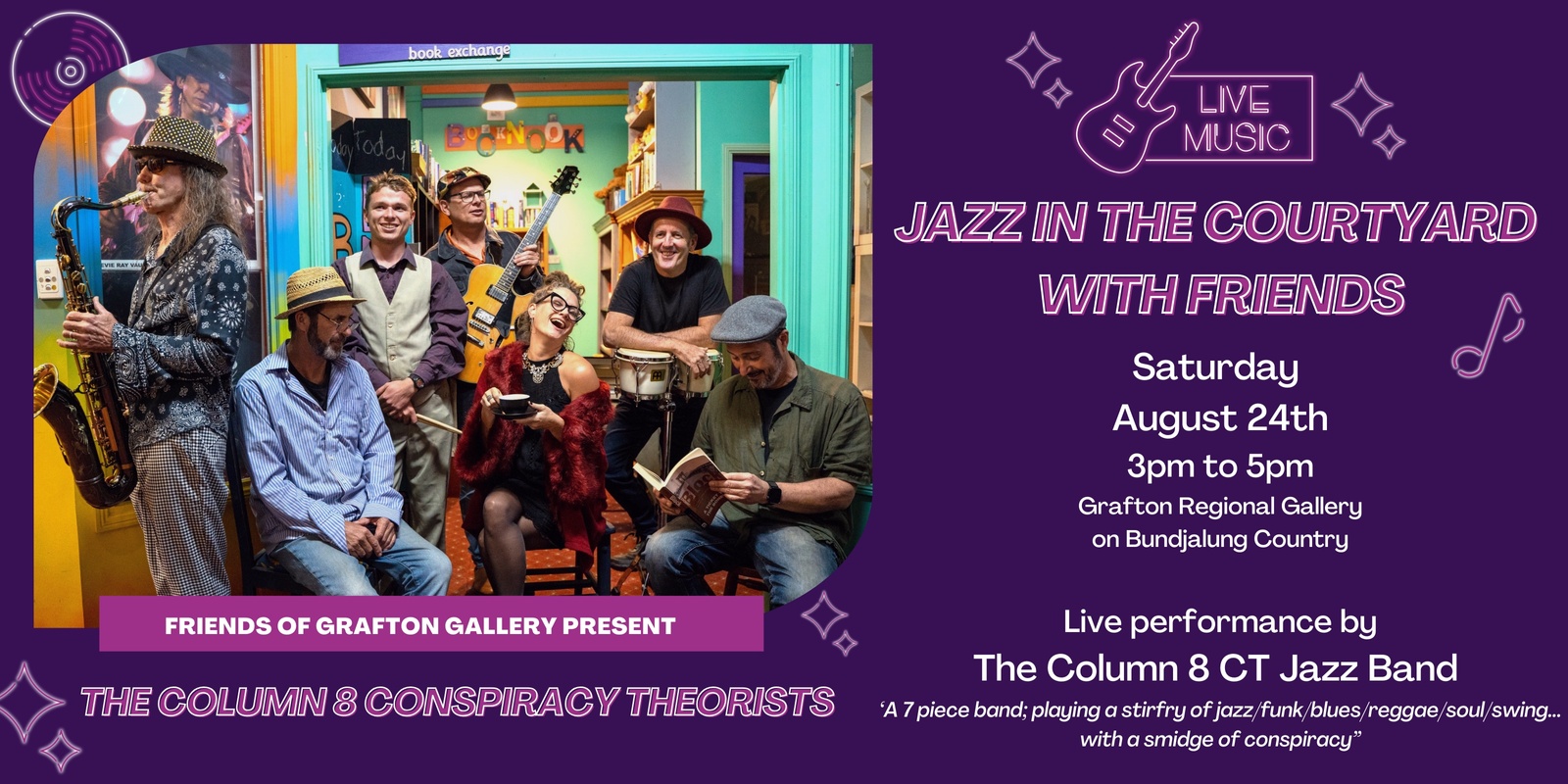 Banner image for Jazz in the Courtyard with Friends