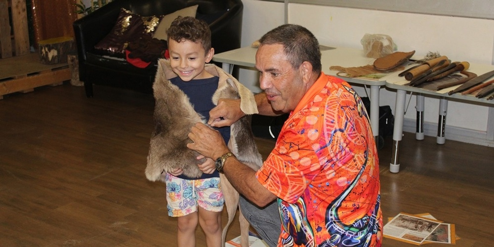 Storytelling at the House with Wiradjuri man Larry Brandy 