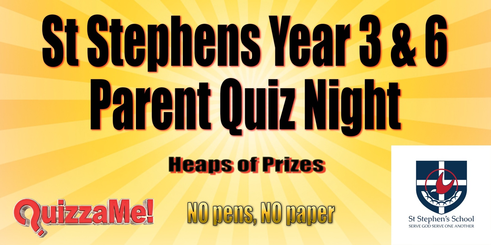 Banner image for St Stephens Year 3 & 6 Parent Quiz Night