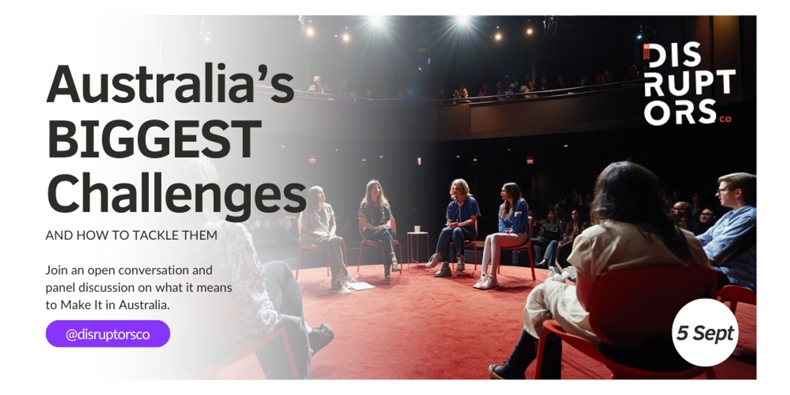 Banner image for Australia's Biggest Challenges and How to Tackle Them (Spark Festival event)