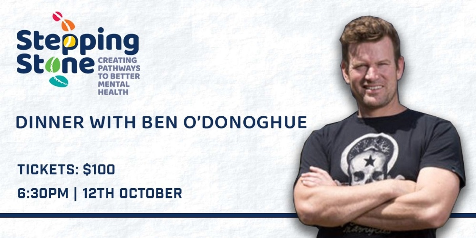 Banner image for Dinner with Ben O'Donoghue - Stepping Stone Clubhouse