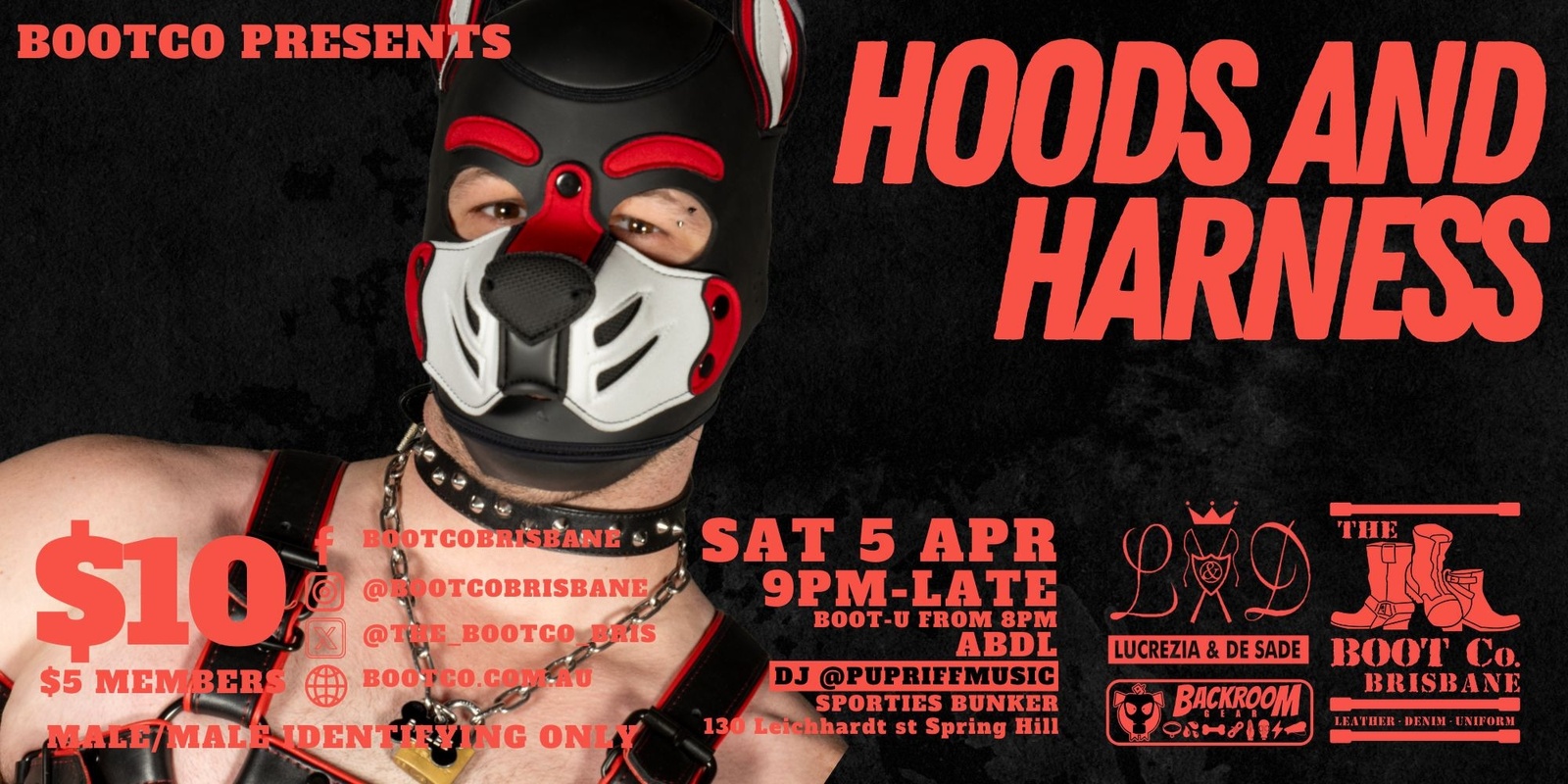 Banner image for BootCo Presents: Hoods & Harness