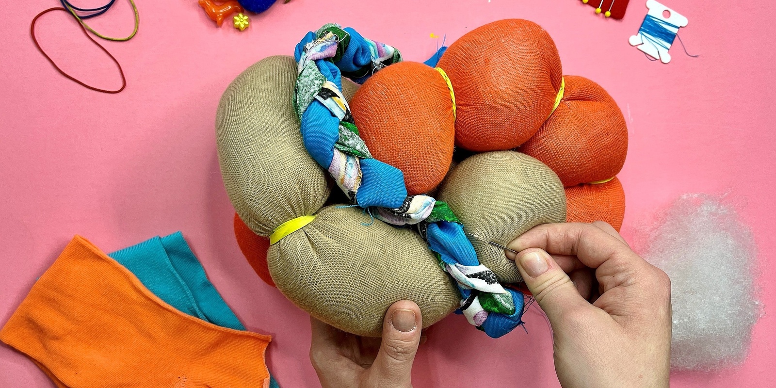 Banner image for Craft Lab Family Workshop: Upcycled Soft Sculptures with Melora Garcia