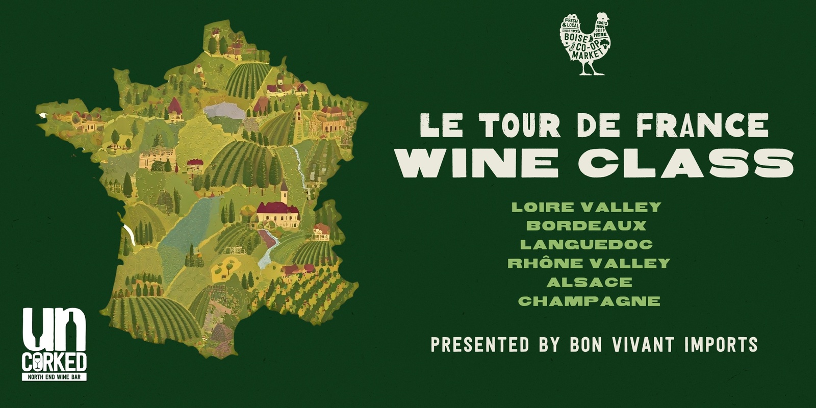 Banner image for Le Tour de France Wine Class at UnCorked Wine Bar