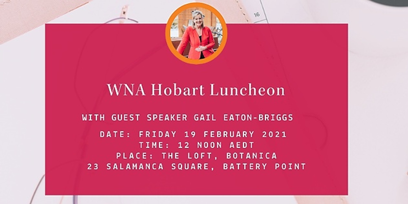 Banner image for WNA Hobart | 19 February 2021