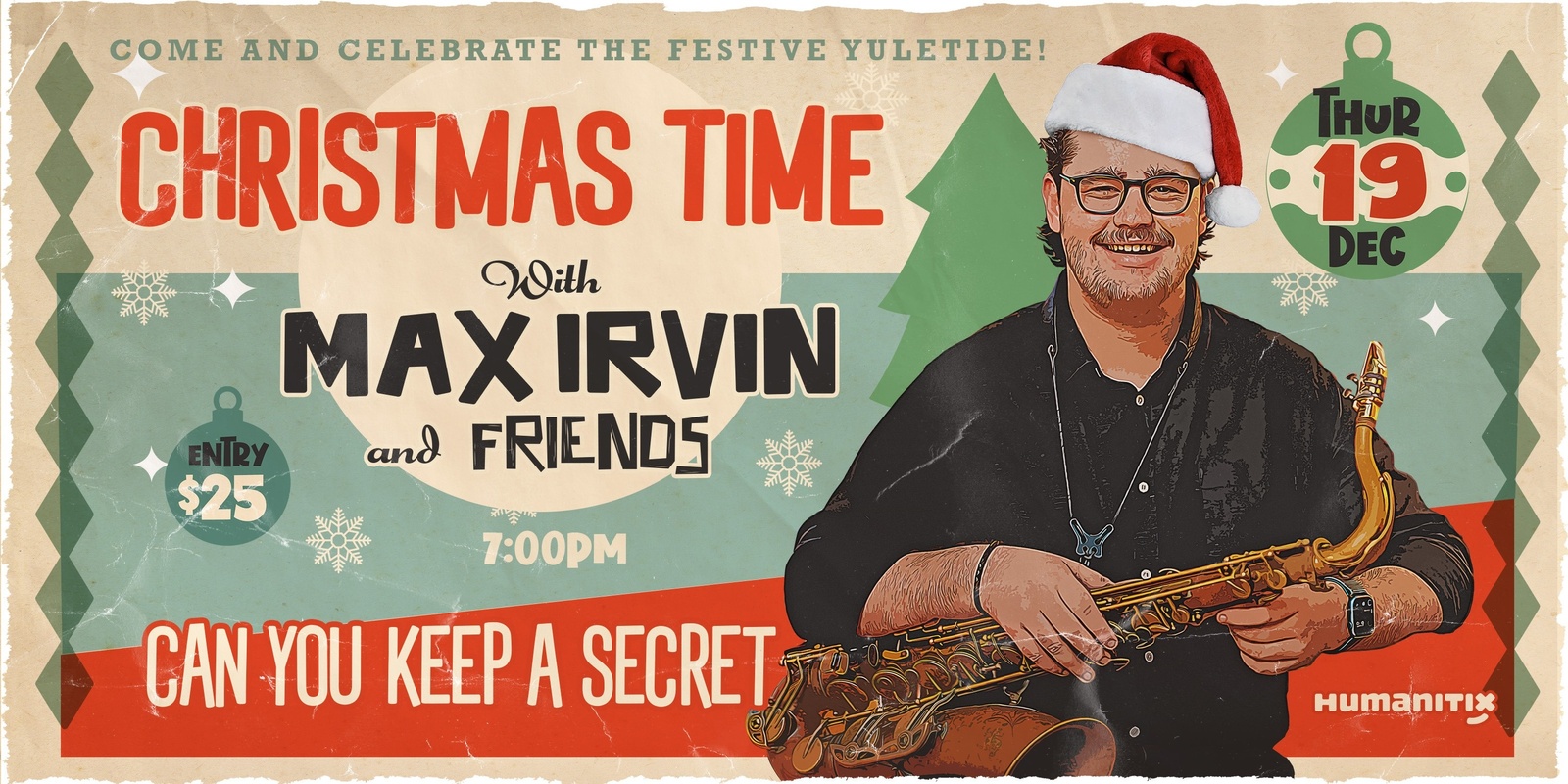 Banner image for Christmas Time With Max Irvin and Friends