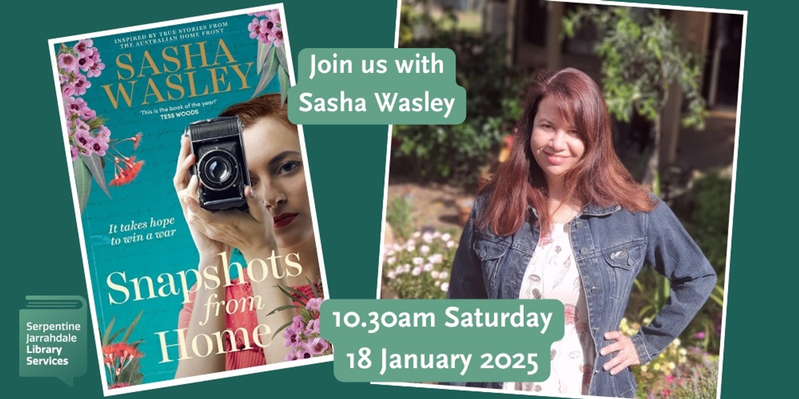 Banner image for Sasha Wasley - Author Talk