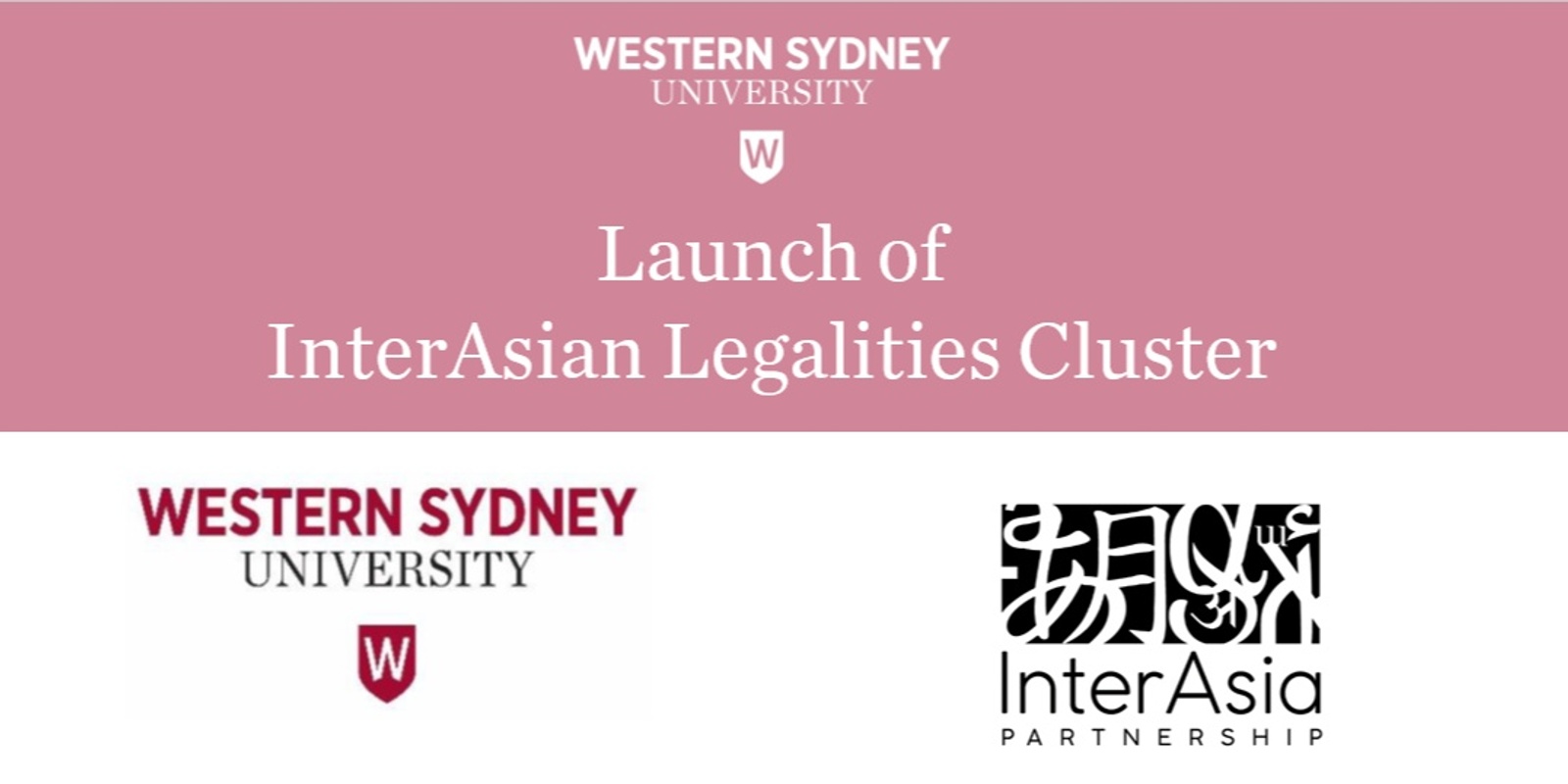 Banner image for Launch of InterAsian Legalities Cluster