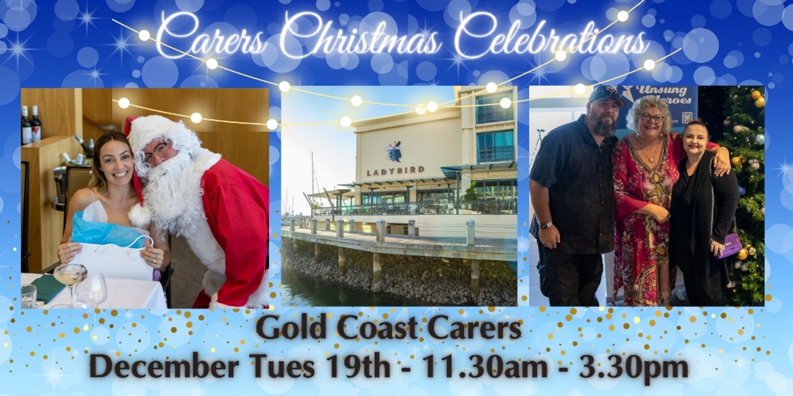 Banner image for Celebrate Carers Christmas Lunch Gold Coast. 