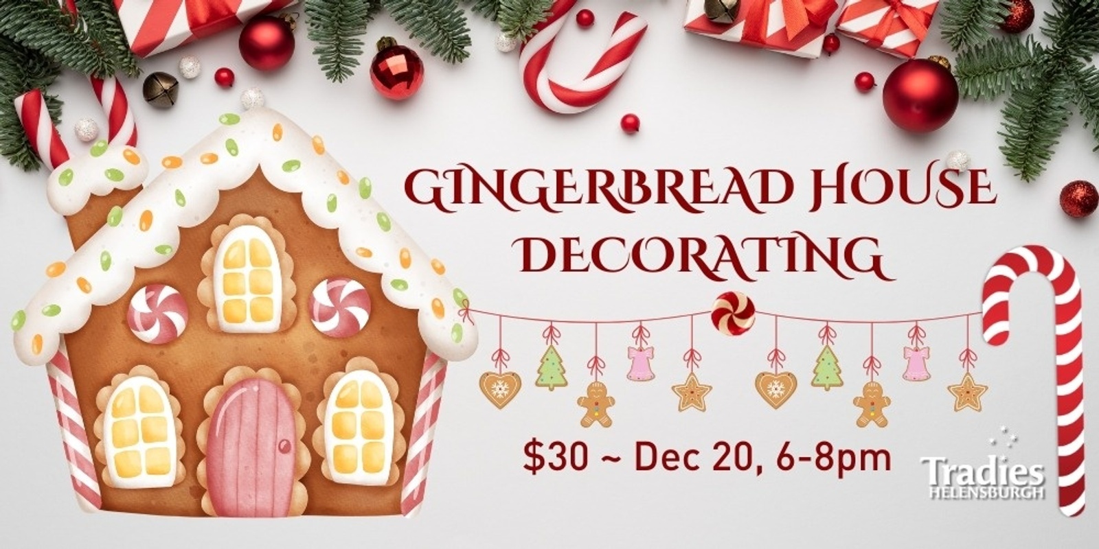 Banner image for Gingerbread house decorating