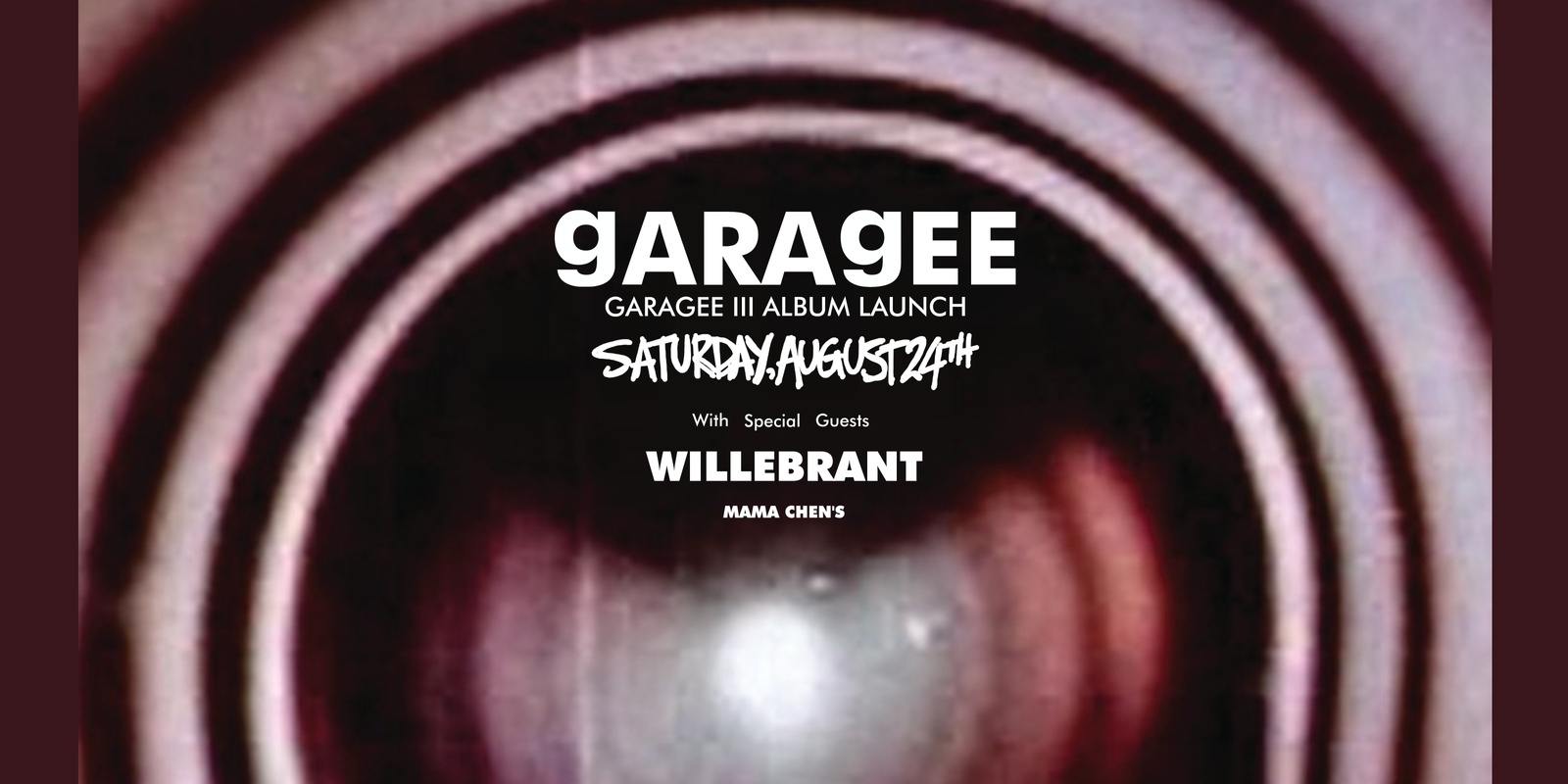 Banner image for Garagee lll Album Launch with Willebrant