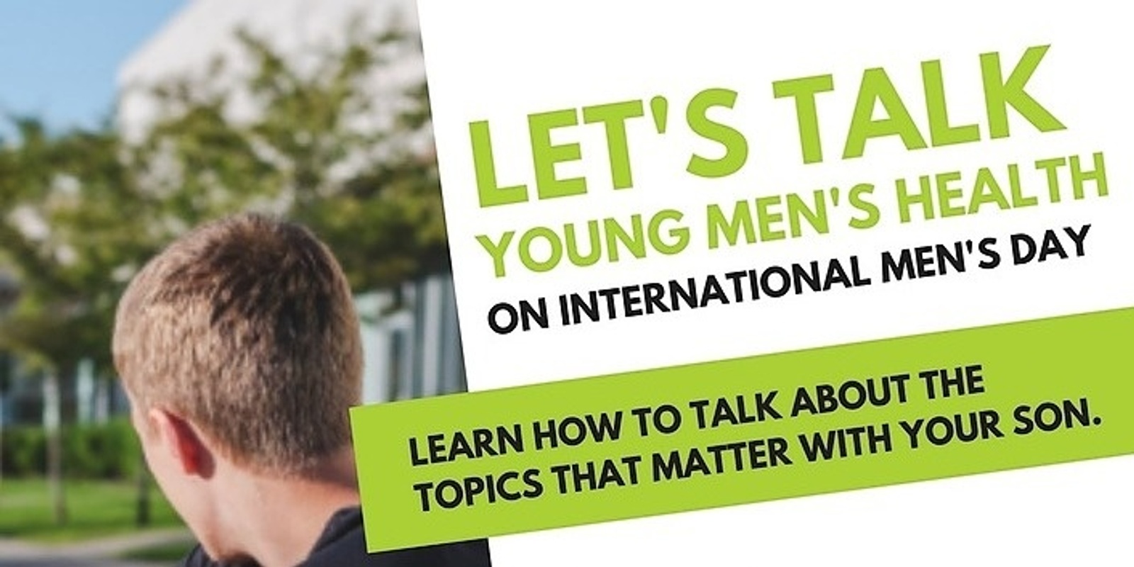 Let's Talk Young Men's Health on International Men's Day