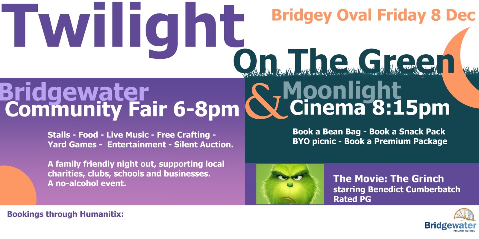 Banner image for CANCELLED  - EXTREME WEATHER WARNING - Twilight On The Green + Moonlight Cinema