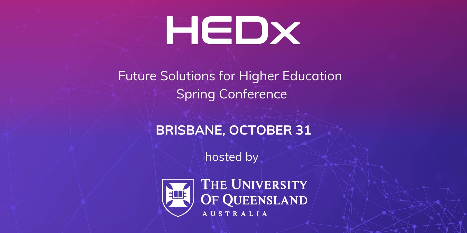 Banner image for HEDx - Future Solutions for Higher Education Spring Conference