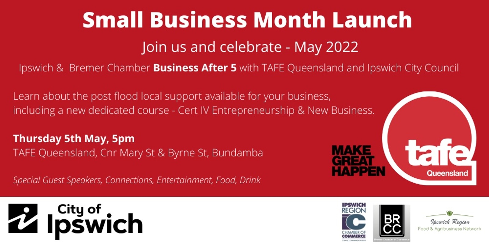Banner image for Small Business Month Launch with TAFE Qld and Ipswich City Council