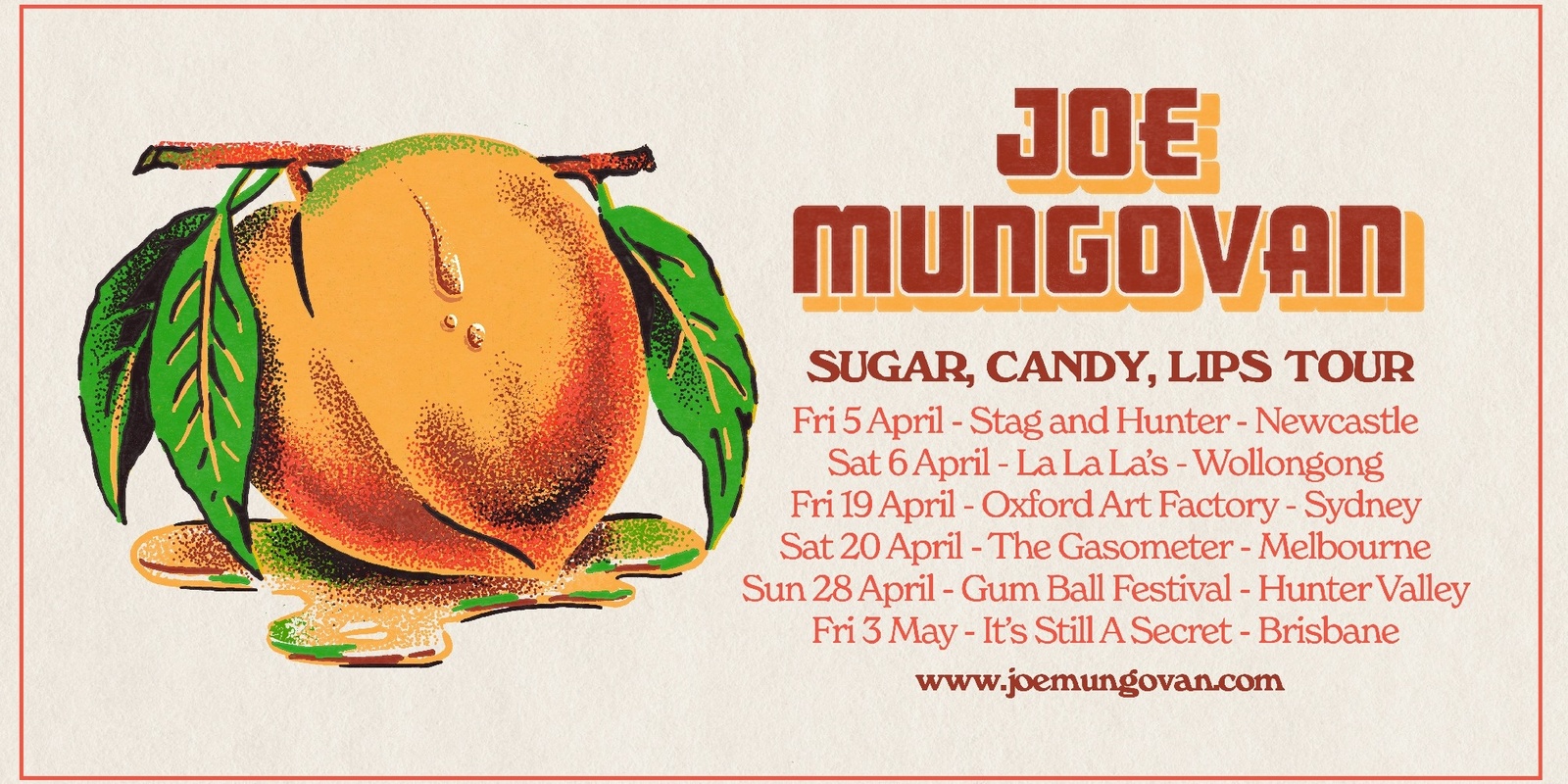 Banner image for Joe Mungovan ‘Sugar, Candy, Lips’ Album Tour