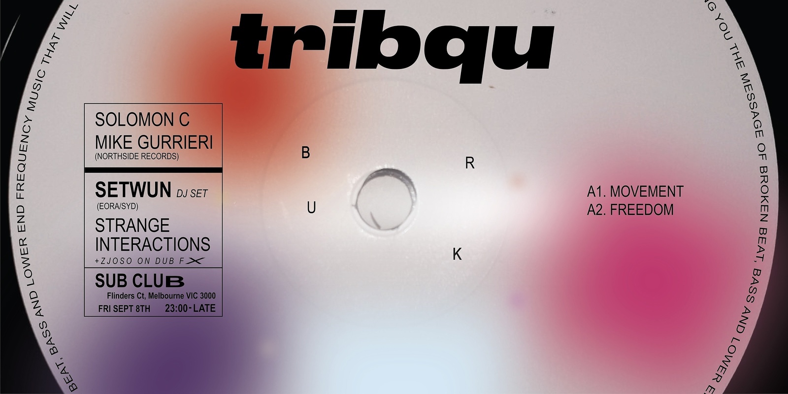 Banner image for Tribqu with Setwun, Mike Gurrieri, Solomon C and Strange Interactions